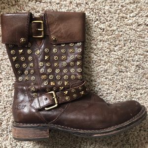 Ugg leather and Sherpa boots